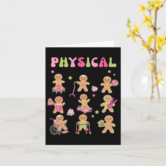 Weihnachtsgebäck Physikalische Therapie Istant X Karte (Gelbe Blume)