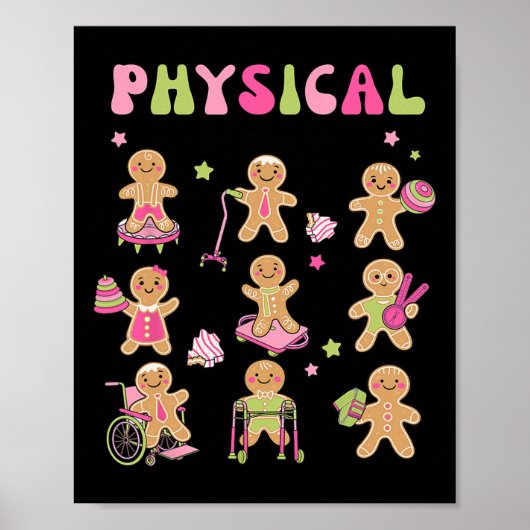 Weihnachtsgebäck Physikalische Therapie Istant X Poster (Vorne)