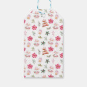 Weihnachtsgebäck Pink Frohe Weihnachten Geschenkanhänger (Rückseite)