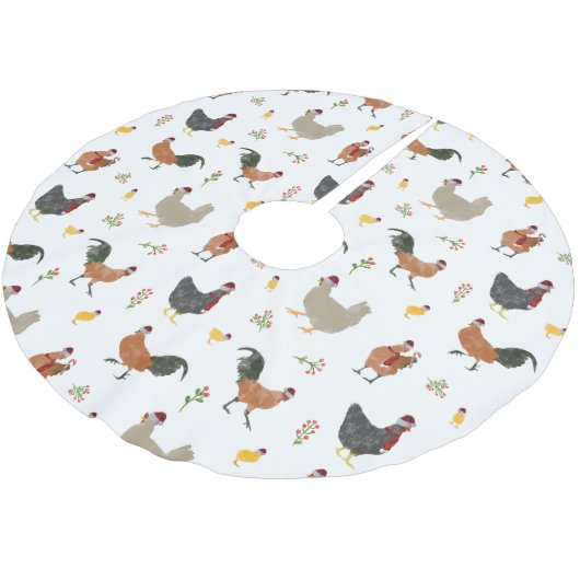 Weihnachtsgebäck Polyester Weihnachtsbaumdecke (Schrägansicht)