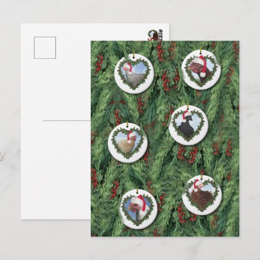 Weihnachtsgebäck Postkarte (Vorne/Hinten)