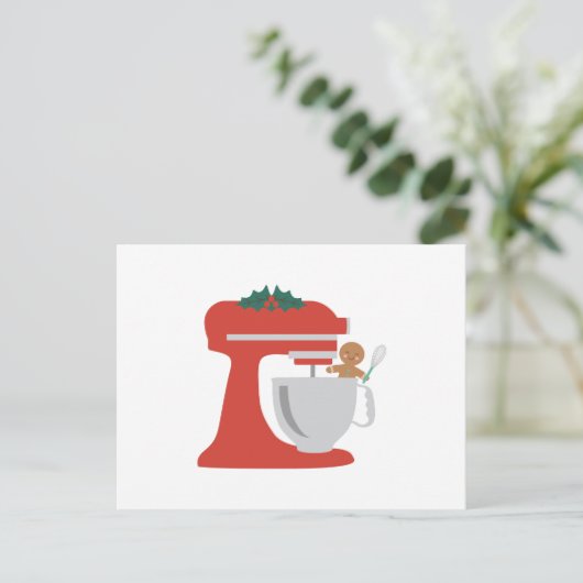 Weihnachtsgebäck Postkarte (Stehend Vorderseite)