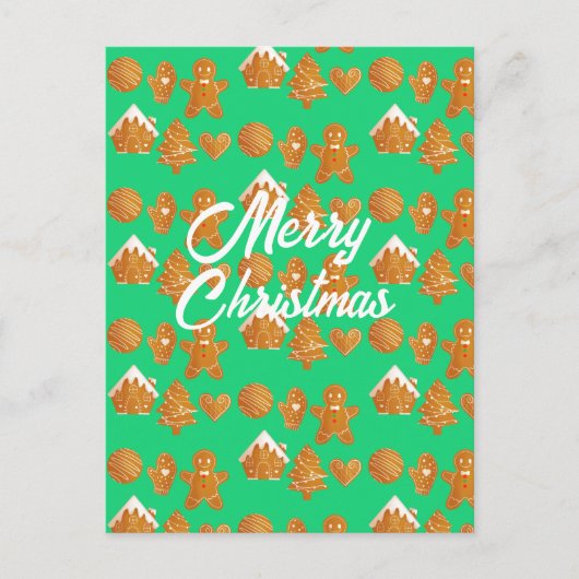 Weihnachtsgebäck Postkarte (Vorderseite)