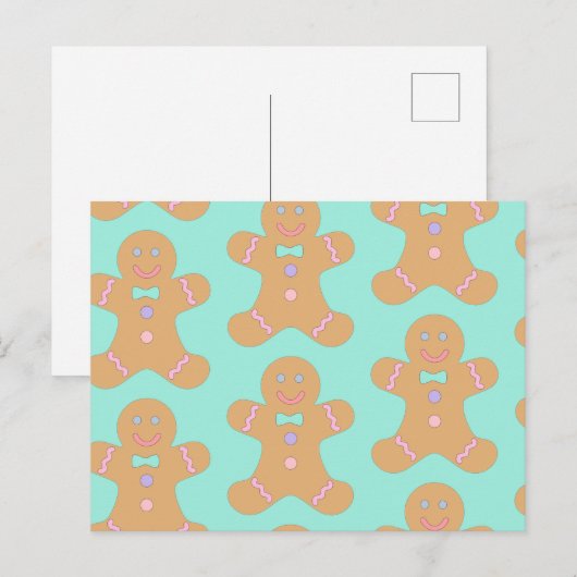 Weihnachtsgebäck Postkarte (Vorne/Hinten)