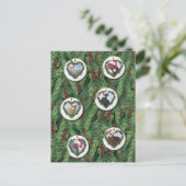 Weihnachtsgebäck Postkarte (Stehend Vorderseite)