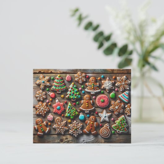 Weihnachtsgebäck, Postkreuz Postkarte (Stehend Vorderseite)