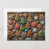 Weihnachtsgebäck, Postkreuz Postkarte (Vorne/Hinten)