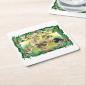 Weihnachtsgebäck Rechteckiger Pappuntersetzer (angewinkelt)