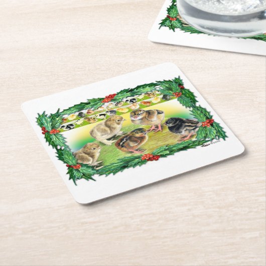 Weihnachtsgebäck Rechteckiger Pappuntersetzer (angewinkelt)