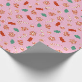 Weihnachtsgebäck - rosa geschenkpapier (Ecke)