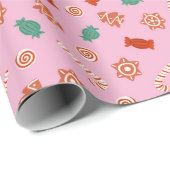 Weihnachtsgebäck - rosa geschenkpapier (Rolleneckpunkt)