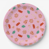 Weihnachtsgebäck - rosa pappteller (Vorderseite)