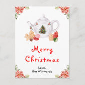 Weihnachtsgebäck Rot Frohe Weihnachten (Vorderseite)