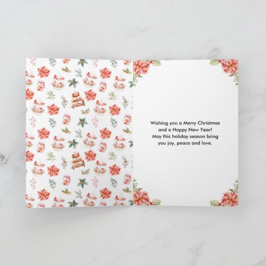 Weihnachtsgebäck Rot Frohe Weihnachten (Innenseite)