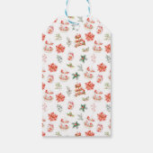 Weihnachtsgebäck Rot Frohe Weihnachten Geschenkanhänger (Rückseite)