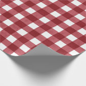 Weihnachtsgebäck Rotes Buffalo Karo Geschenk Geschenkpapier (Ecke)