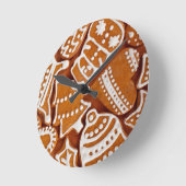 Weihnachtsgebäck Runde Wanduhr (Winkel)