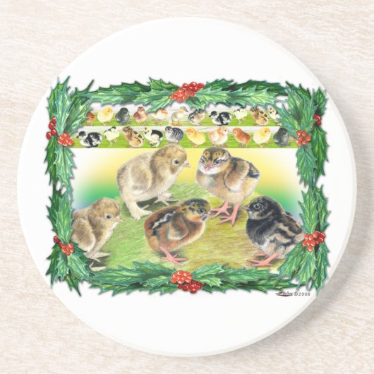 Weihnachtsgebäck Sandstein Untersetzer (Vorne)