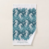 Weihnachtsgebäck & Schneeflocken #13 ID1009 Badhandtuch Set (Handtuch)