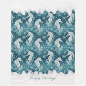 Weihnachtsgebäck & Schneeflocken #13 ID1009 Fleecedecke (Vorderseite)