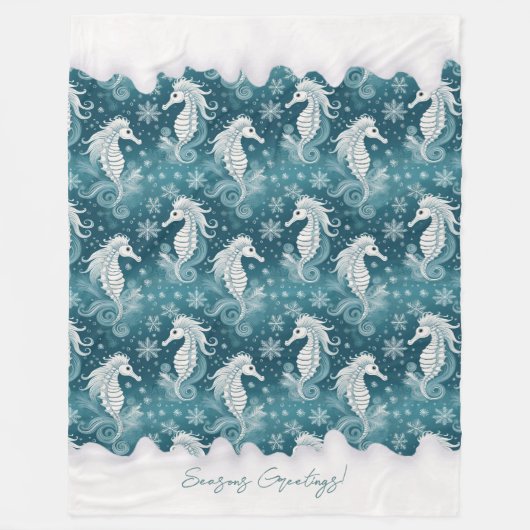 Weihnachtsgebäck & Schneeflocken #13 ID1009 Fleecedecke (Vorderseite)