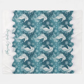 Weihnachtsgebäck & Schneeflocken #13 ID1009 Fleecedecke (Vorderseite (Horizontal))