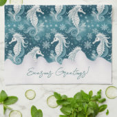 Weihnachtsgebäck & Schneeflocken #13 ID1009 Geschirrtuch (Gefaltet)