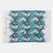 Weihnachtsgebäck & Schneeflocken #13 ID1009 Geschirrtuch (Horizontal)