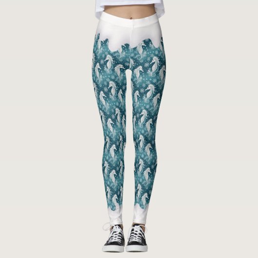 Weihnachtsgebäck & Schneeflocken #13 ID1009 Leggings (Vorderseite)