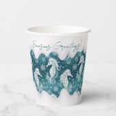 Weihnachtsgebäck & Schneeflocken #13 ID1009 Pappbecher (Rückseite)