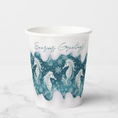 Weihnachtsgebäck & Schneeflocken #13 ID1009 Pappbecher (Vorderseite)