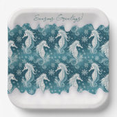 Weihnachtsgebäck & Schneeflocken #13 ID1009 Pappteller (Vorderseite)