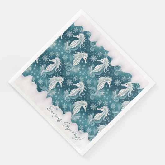 Weihnachtsgebäck & Schneeflocken #13 ID1009 Serviette (Ecke)