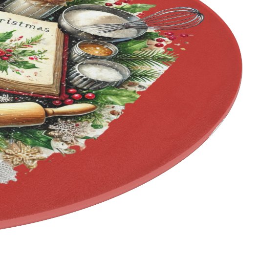 Weihnachtsgebäck Schneidebrett (Ecke)