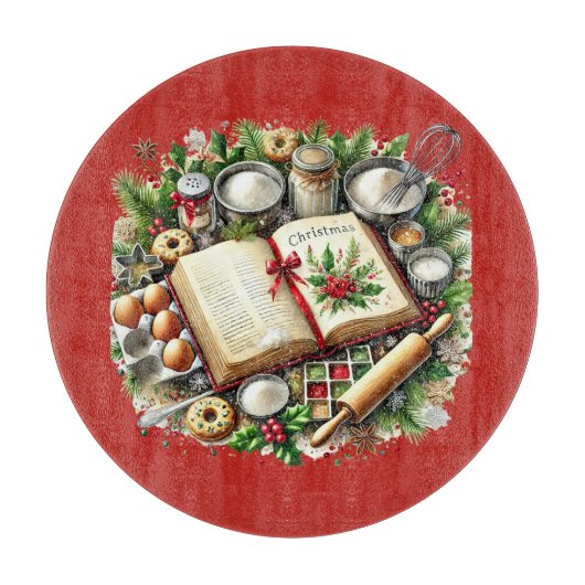 Weihnachtsgebäck Schneidebrett (Vorderseite)