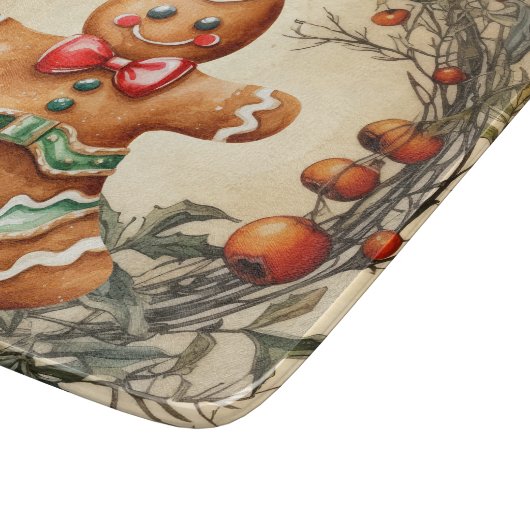 Weihnachtsgebäck Schneidebrett (Ecke)