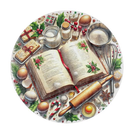 Weihnachtsgebäck Schneidebrett (Vorderseite)