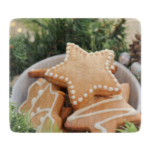 Weihnachtsgebäck Schneidebrett