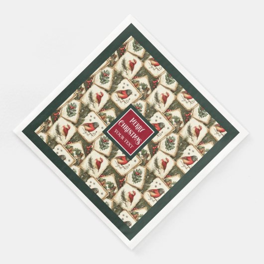 Weihnachtsgebäck Serviette (Ecke)