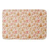 Weihnachtsgebäck & Snowman Gingerbrot Weihnachtske Badematte (Vorderseite)