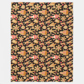 Weihnachtsgebäck & Snowman Gingerbrot Weihnachtske Fleecedecke (Vorderseite)