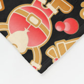 Weihnachtsgebäck & Snowman Gingerbrot Weihnachtske Fleecedecke (Ecke)