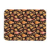 Weihnachtsgebäck & Snowman Gingerbrot Weihnachtske Magnet (Horizontal)