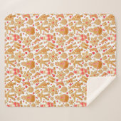 Weihnachtsgebäck & Snowman Gingerbrot Weihnachtske Sherpadecke (Vorderseite (Horizontal))