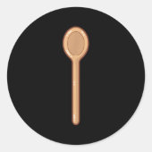 Weihnachtsgebäck Spatula Holziger Sohn Koch Runder Aufkleber (Vorderseite)