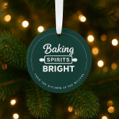 Weihnachtsgebäck Spirituosen Bright Green Kitchen Runder Aufkleber