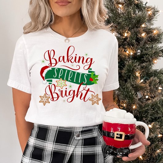 Weihnachtsgebäck Spirituosen Helles Feierlich T-Shirt