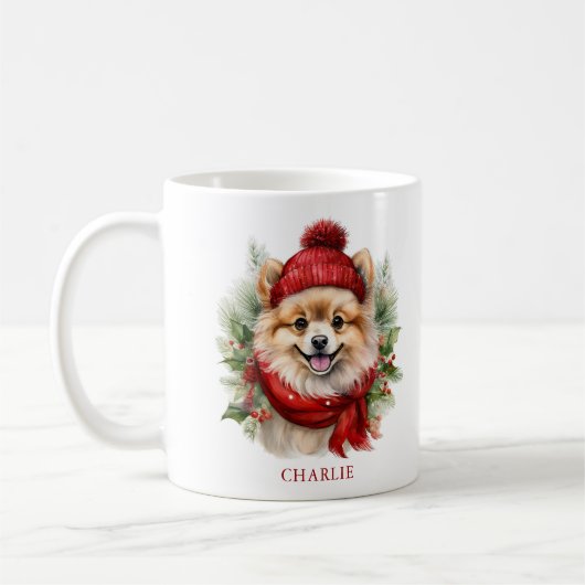 Weihnachtsgebäck Spitz Foto Kaffeetasse (Links)