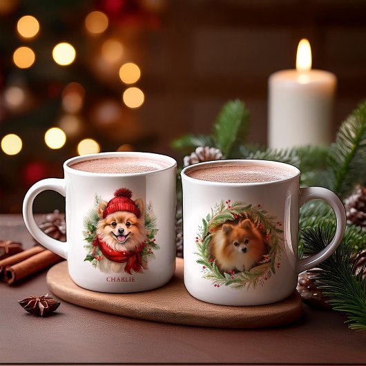 Weihnachtsgebäck Spitz Foto Kaffeetasse
