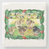 Weihnachtsgebäck Steinuntersetzer (Vorderseite)